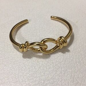 Zara tie knot gold bracelet